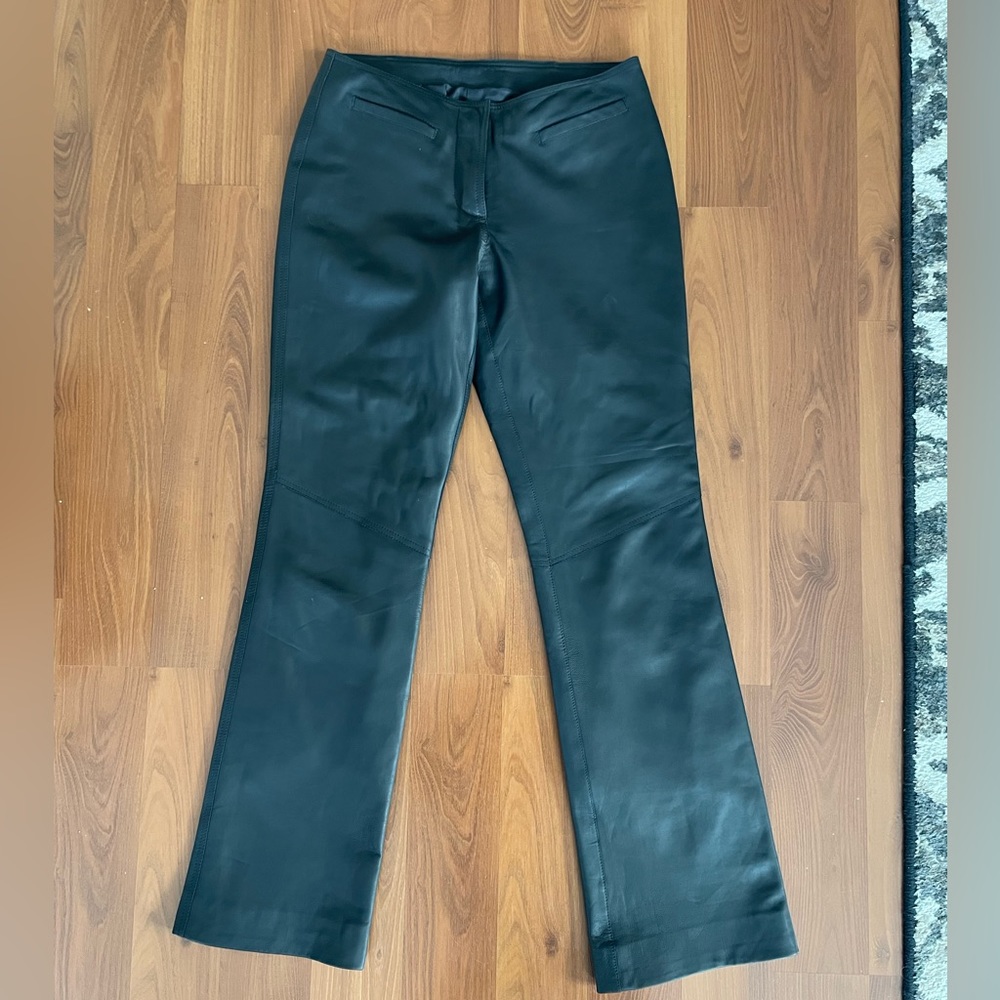 100% leather pants
